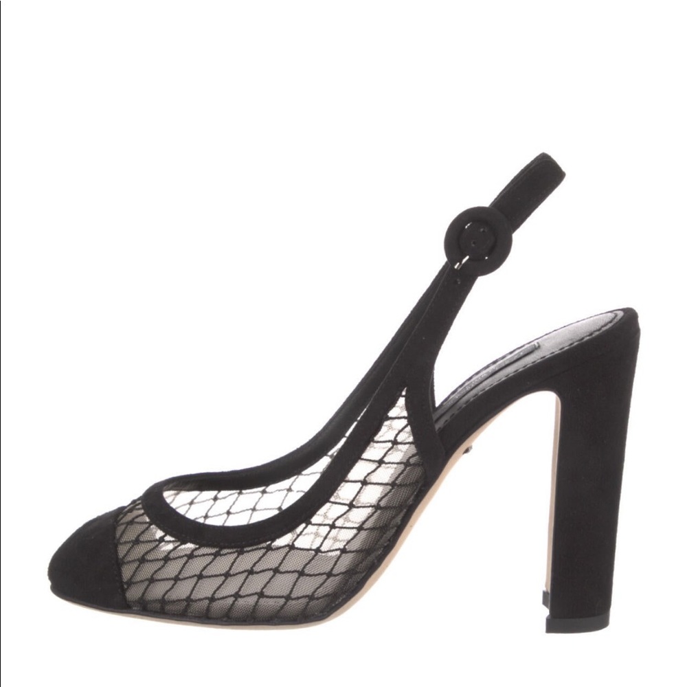 Dolce & Gabbana suede sling back pumps 36.5